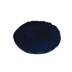 Velour Navy Blue Cover for Memory Foam Ring Cushion